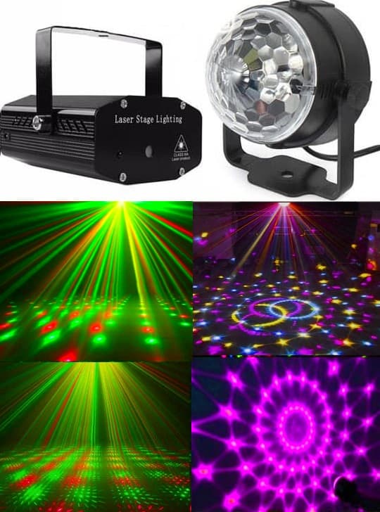 Лазерный проектор цветомузыка