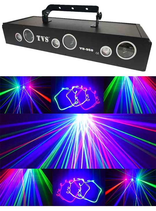 Цветомузыка (светомузыка) RGB Motor scanning laser beam