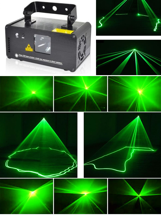 Зеленый лазер для уличной дискотеки
