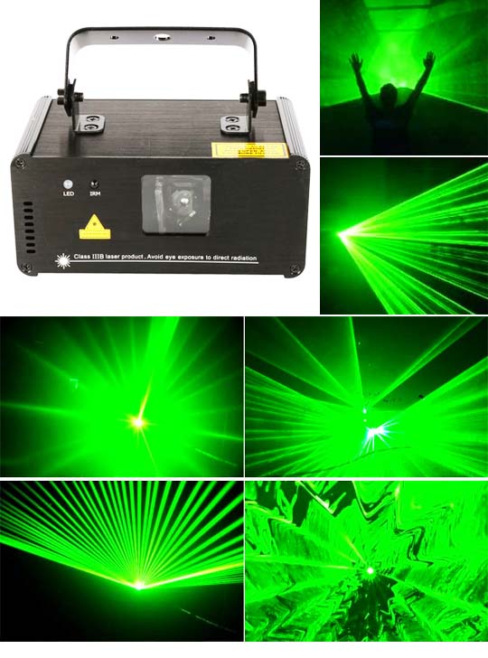 Зеленый лазер для игровых комнат