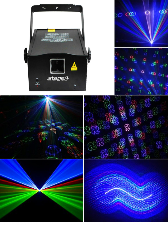 Лазерный проектор для лазерного шоу STAGE 4 CUBE 3D 650RGB