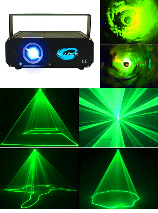 Проектор для лазерного шоу зеленый LASER HIGHT 3D SD 300mW