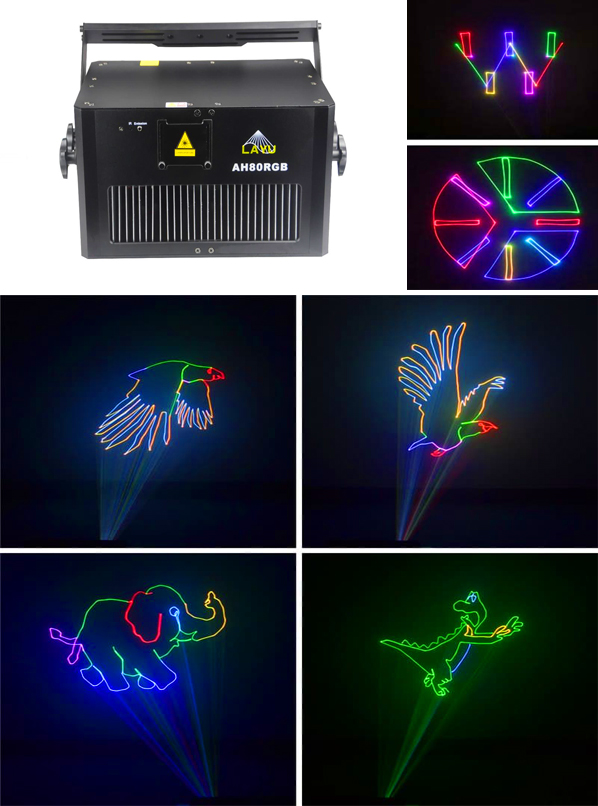 Анимационный лазерный проектор AH80RGB