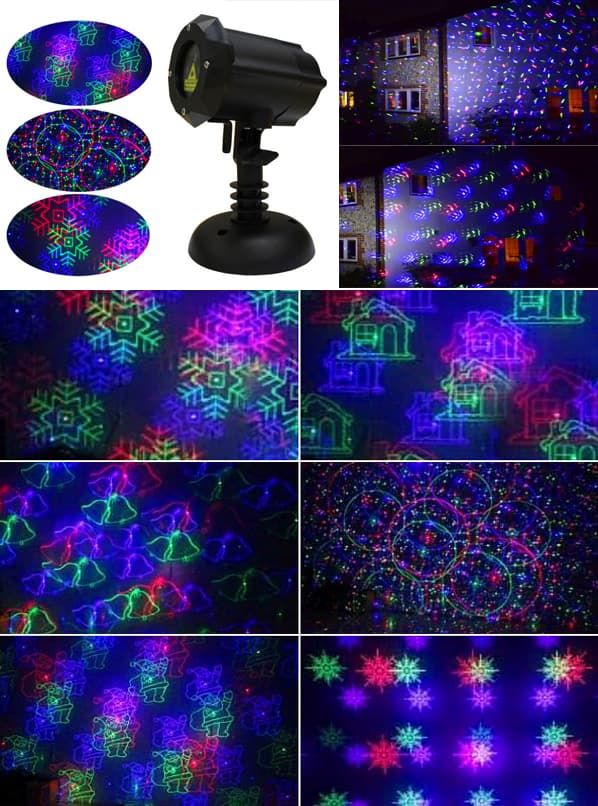 Лазерная новогодняя цветомузыка Garden Xmas RGB XL