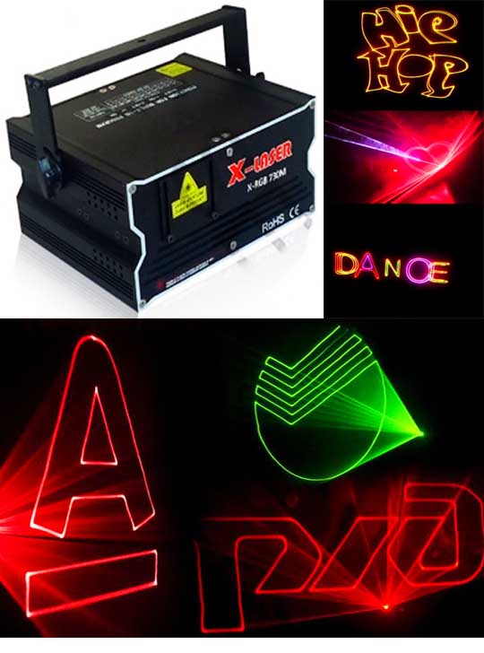 Уличный лазер RGB 1W, Уличный лазерный проектор