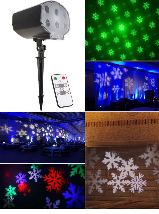 Новые шаблоны снежинок - проектор (светильник) цветомузыка