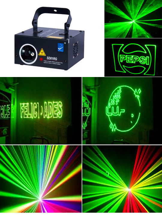 Лазерный проектор SD01RG + программа + изготовление анимации