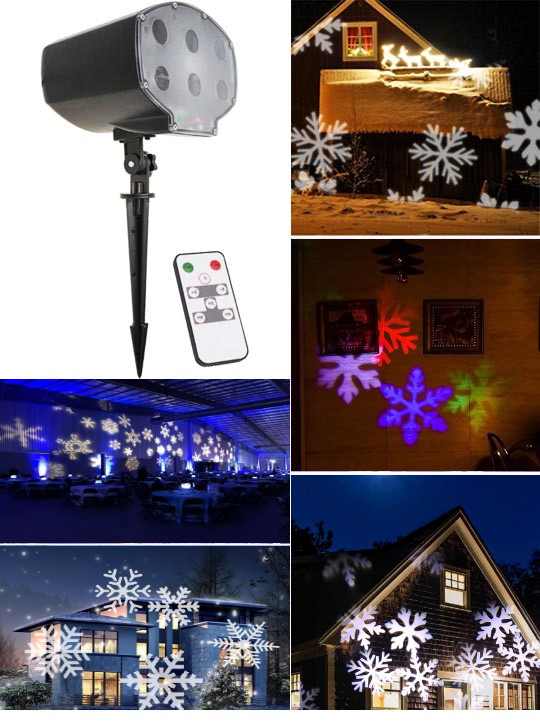 Странный снег - проектор (светильник) цветомузыка