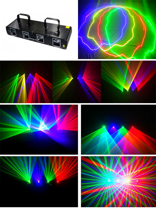 Лазерный проектор для домашней дискотеки RGB