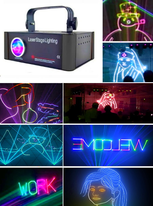 X-laser show rgv 
