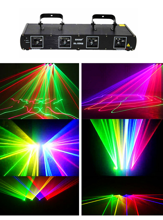 Лазерный проектор для новогодней дискотеки RGB