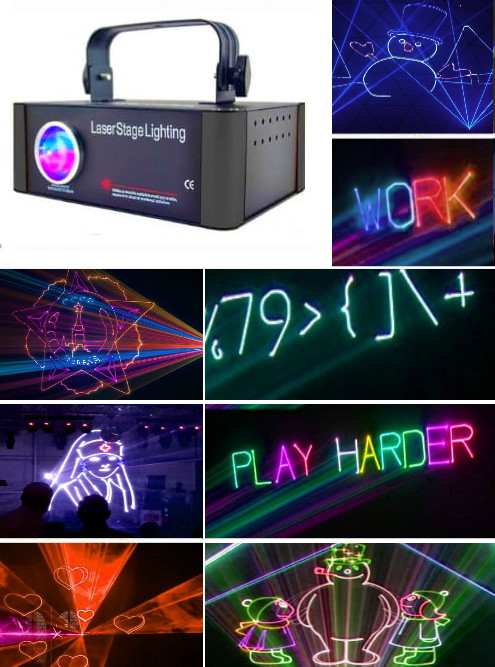 X-laser show rgv 