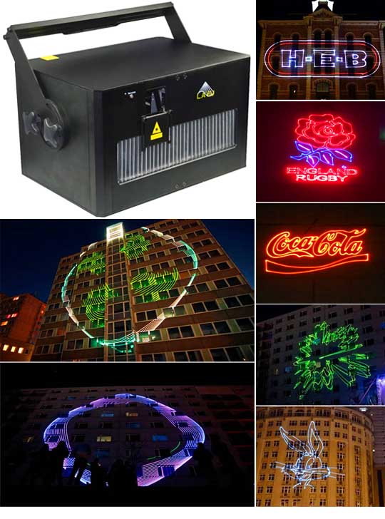 Лазерный проектор для рекламы A10-FB4