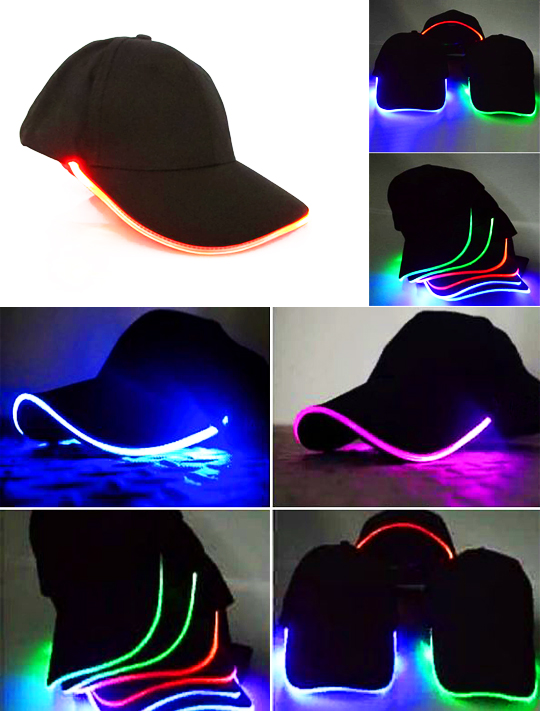 Светящаяся кепка, светодиодная кепка