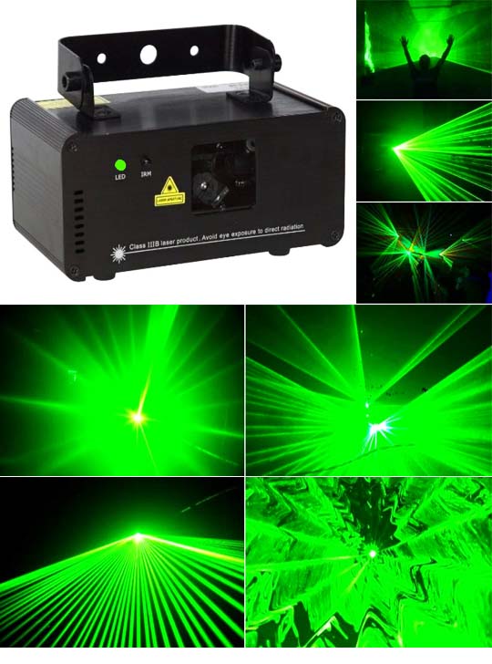 Зеленый лазер для парка развлечений и аттракционов