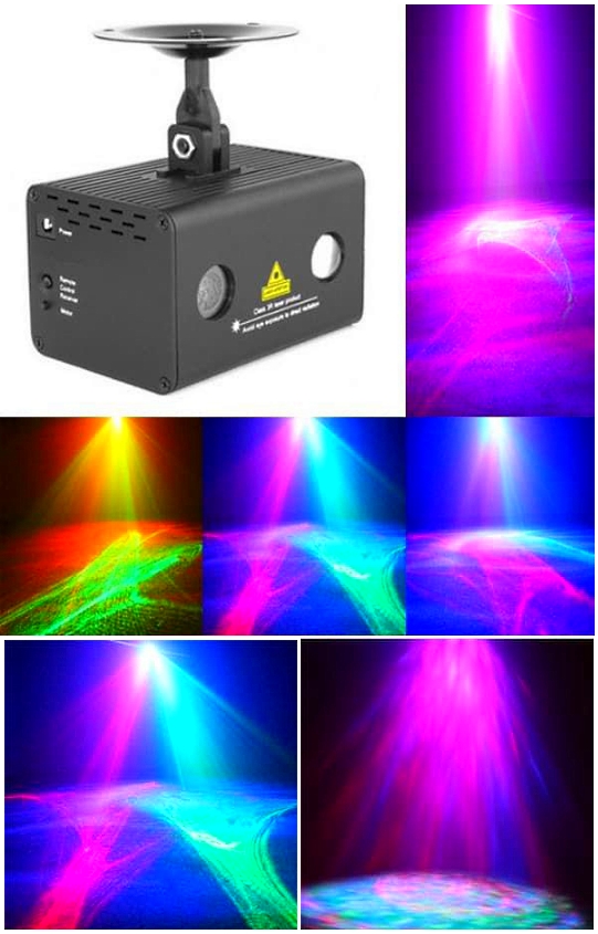 Светодиодно-лазерный проектор ATLANT PRO 3D 20W (Северное сияние)