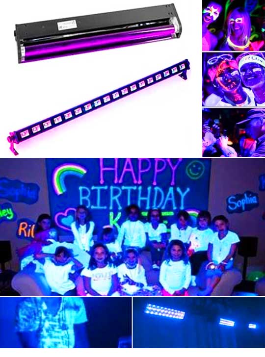 Ультрафиолетовая подсветка для ночного клуба PRO