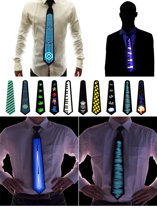 Светящийся галстук, светодиодный галстук