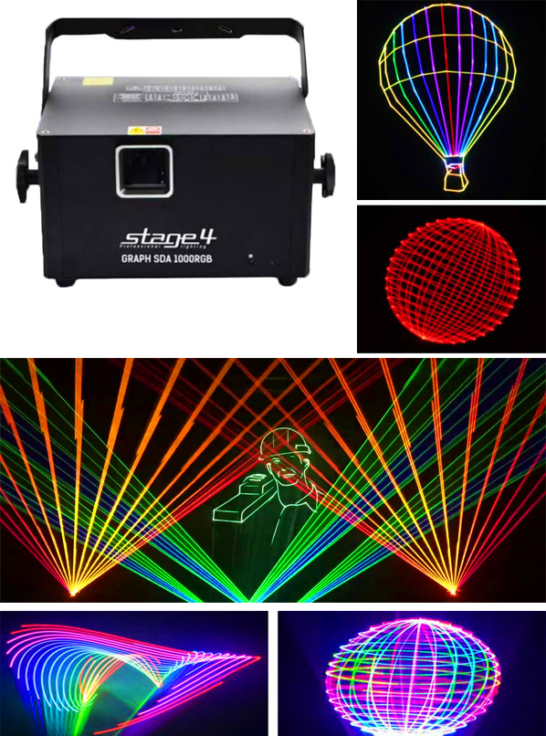 Программируемый лазер STAGE4 GRAPH SDA 1000RGB
