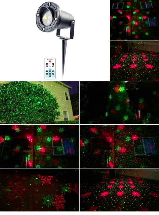 Новогодняя лазерная подсветка Garden Snow RG