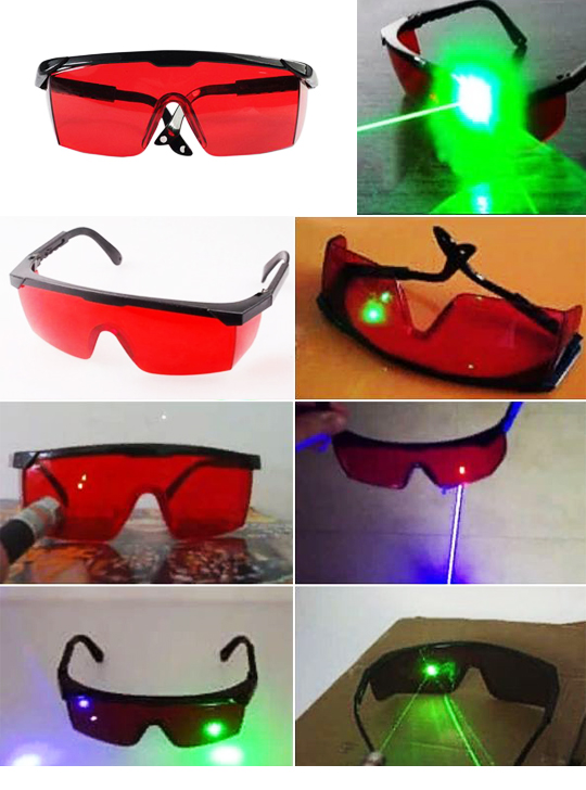 Защитные очки от синего и зеленого лазера