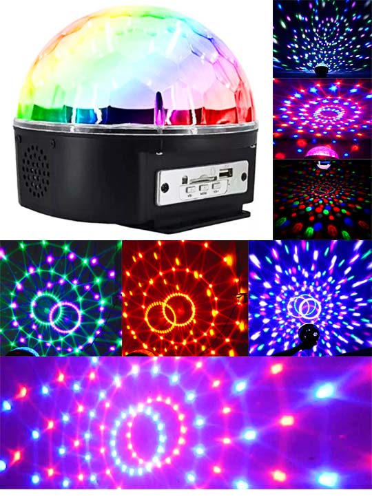  - LED Magic Ball 9 MP3 Boombox