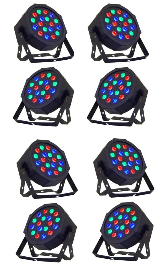 Комплект для дискотек: 8 прожекторов со скидкой 10%