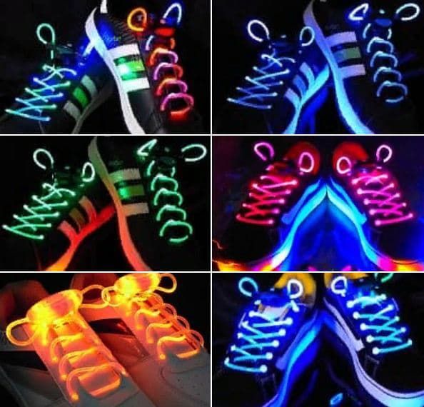 Светящиеся шнурки на основе Led технологии