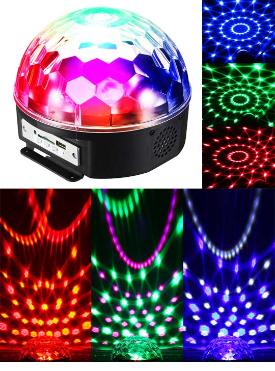 Светодиодный диско-шар LED Magic Ball 6 MP3