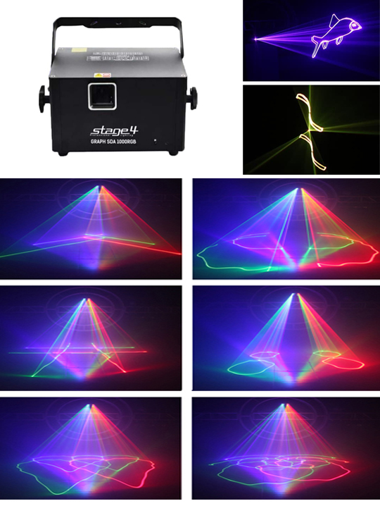 Программируемый лазер STAGE4 GRAPH SDA 1000RGB PRO