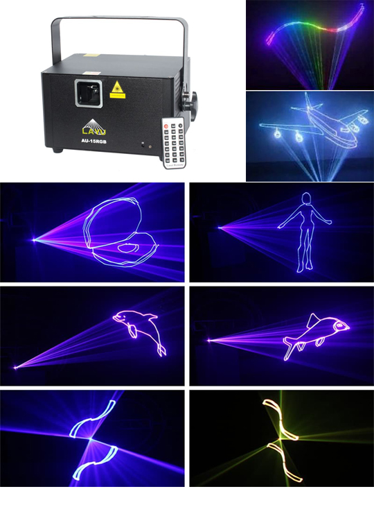 Анимационный лазерный 3D проектор AU15RGB