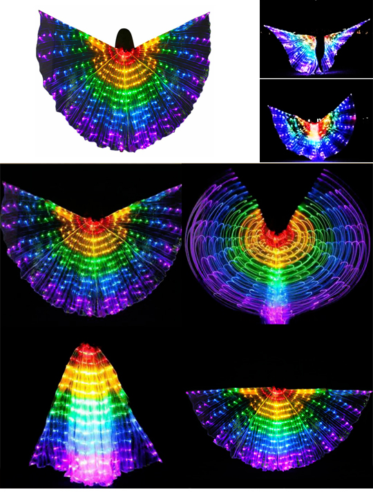 RGB Светодиодные крылья