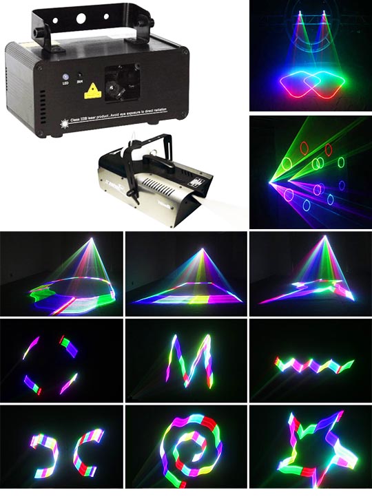 Проектор для лазерного шоу MAGNUM 3D RGB с бесплатной дым-машиной для парка развлечений и аттракционов