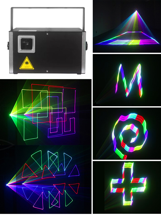 Лазерный проектор для шоу LASER HIGHT 1.2W TTL Modulation RGB