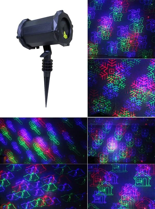 Уличная лазерная подсветка Garden Xmas RGB Music X-39P-3-D