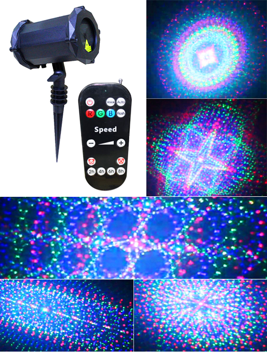Новогодний проектор Supermax Flower RGB 3D