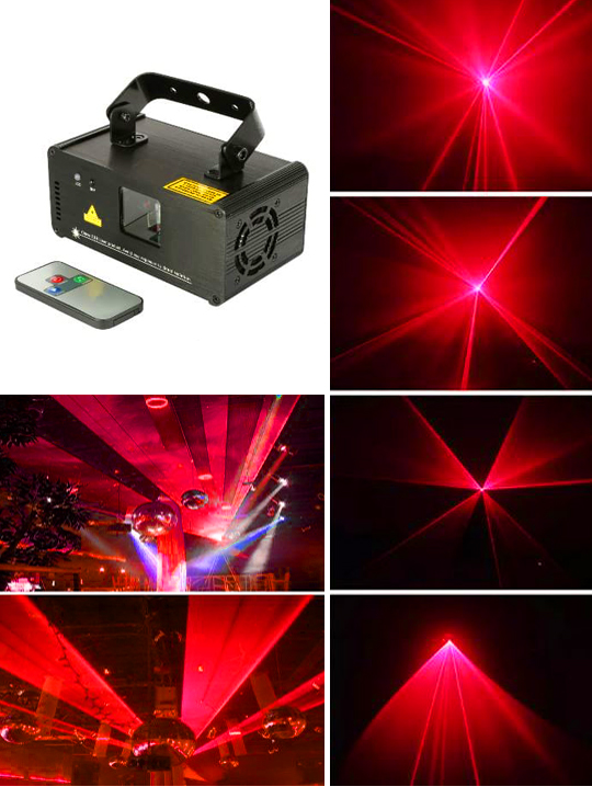 Красный лазер для новогодней дискотеки